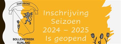 Inschrijving seizoen .